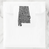 Alabama typographie carte portable autocollant (Sac)