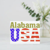 Alabama USA. Briefkaart (Staand voorkant)
