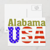 Alabama USA. Briefkaart (Voorkant / Achterkant)