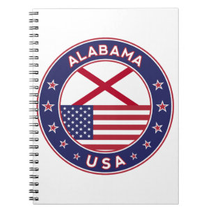 Alabama, Verenigde Staten, T-shirt Alabama, Alabam Notitieboek