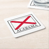 Alabama Vierkante Kartonnen Onderzetter (Schuin)