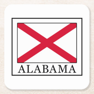 Alabama Vierkante Kartonnen Onderzetter