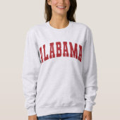 Alabama Vintage College Style Sweatshirt de texte  (Devant)