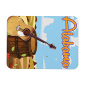 Alabama vintage-poster magneet (Horizontaal)