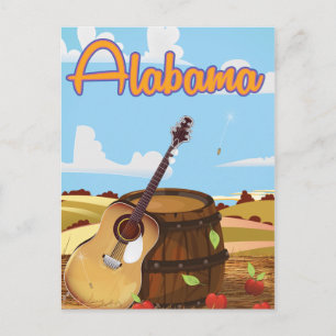 Alabama vintage reisposter briefkaart