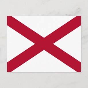 Alabama vlag ansichtkaart briefkaart
