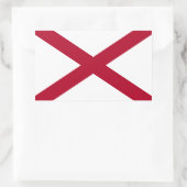 Alabama vlag rechthoekige sticker (Tas)