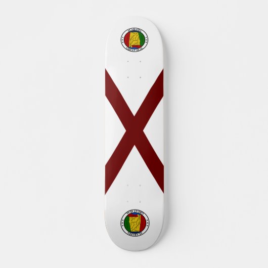 Alabama vlag skateboard (Voorkant)