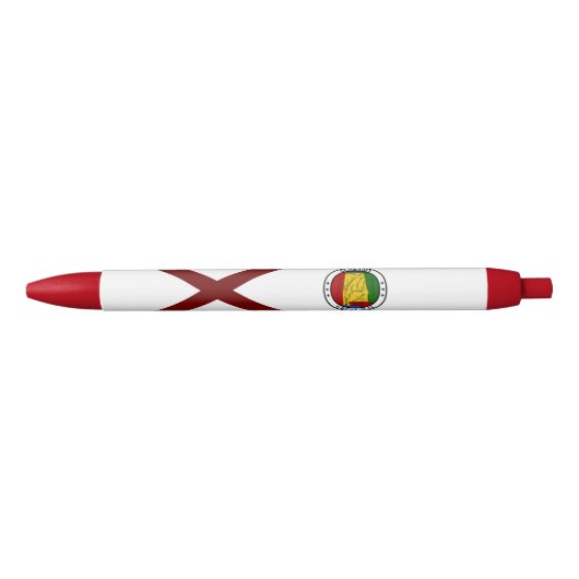 Alabama vlag zwarte inkt pen (Voorkant)