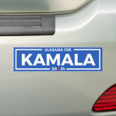 Alabama voor Kamala 2024 Bumpersticker (Op auto)