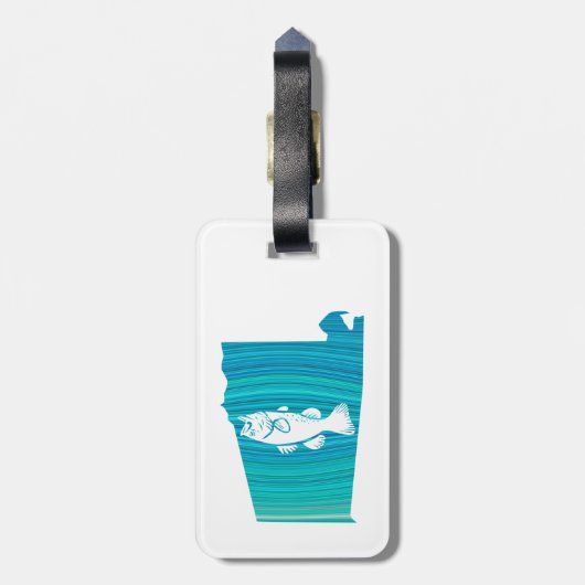 Alabama Wave Vist Bagagelabel (Achterkant verticaal)