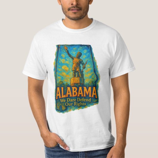 Alabama “We Dare Defend Our Rights” T-Shirt (Devant)