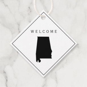 Alabama Welcome Bag Gift Labels voor Weddenschapsw