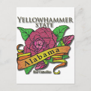 Alabama Yellowhammer State Camellias Briefkaart