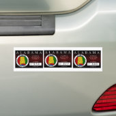 Alabama Zombie Hunting Permit Bumpersticker (Op auto)