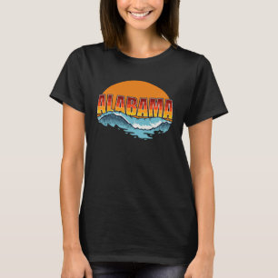 Alabama Zon en Surf Surfen Zonnebaden Alabama Be T-shirt