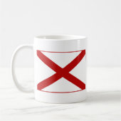 Alabaman Drapeau + Plan Mug (Gauche)