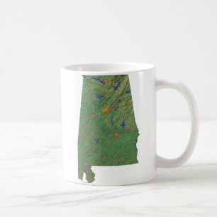 Alabaman Drapeau + Plan Mug