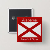 Alabaman Flag Button (Voorkant /achterkant)