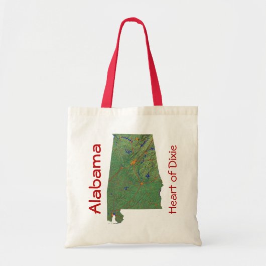 Alabaman Map Bag Tote Bag (Voorkant)
