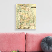 AlabamaPanoramic MapAlabama Canvas Afdruk (Insitu (Woonkamer))