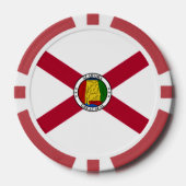 Alabamian Flag & Seal, Flag of Alabama Poker Chips (Voorkant)