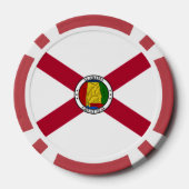Alabamian Flag & Seal, Flag of Alabama Poker Chips (Achterkant)