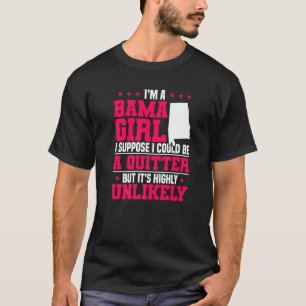 Alabamian Grappig Ik ben een Alabama Meisje Ik ben T-shirt