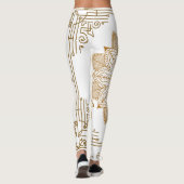 "Alabaster" Art Nouveau Leggings (Achterkant)