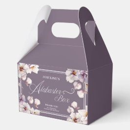 Alabaster Box Paarse Verjaardag gunstbox Bedankdoosjes
