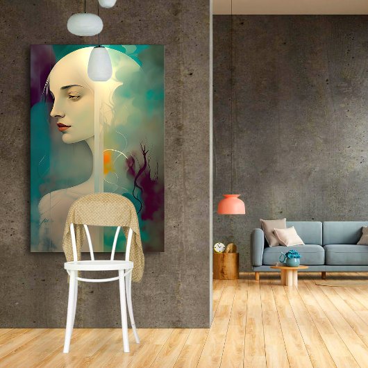 Alabaster Canvas Afdruk