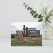 Alabaster Caverns State Park Ingangsteken, OK Briefkaart (Staand voorkant)
