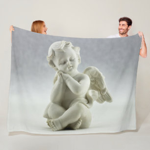 ALABASTER CHERUB FLEECE DEKEN