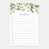 Alabaster Floral - Aangepaste lijst Post-it® Notes (Voorkant)