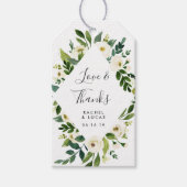Alabaster Floral Lijst | Weddenschap Cadeaulabel (Voorkant)