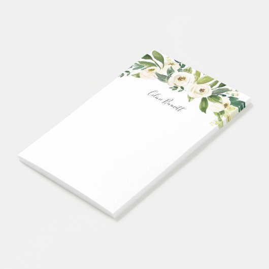 Alabaster Floral op maat Post-it® Notes (Schuin)