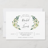 Alabaster Laurel Faire-part de mariage (Devant)