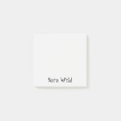 Alabaster Professional Minimalistisch Zwart Script Post-it® Notes (Voorkant)
