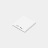 Alabaster Professional Minimalistisch Zwart Script Post-it® Notes (Schuin)