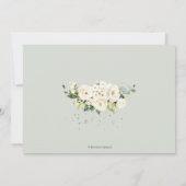 Alabaster Rozen repetitiediner Kaart (Achterkant)