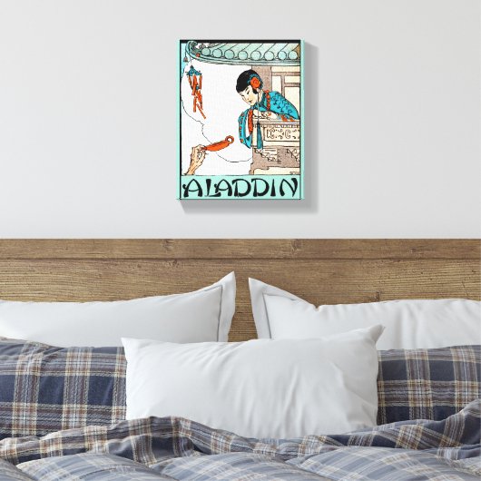 Aladdin Chinees Magische Lantaarn Canvas Afdruk (Insitu (Slaapkamer))