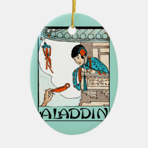 Aladdin Chinese Vintage Magische Lantaarn Keramisch Ornament