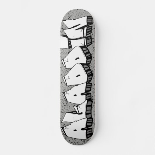 ALADDIN GRAFFITI NAME SKATEBOARD CUSTOM SCHAATS DE (Voorkant)