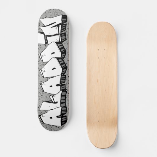 ALADDIN GRAFFITI NOM SKATEBOARD CUSTOM SKATE DECK (Recto)