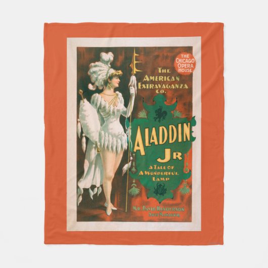 Aladdin Jr. Tale of a Wonderful Lamp Theater 2 Fleece Deken (Voorkant)