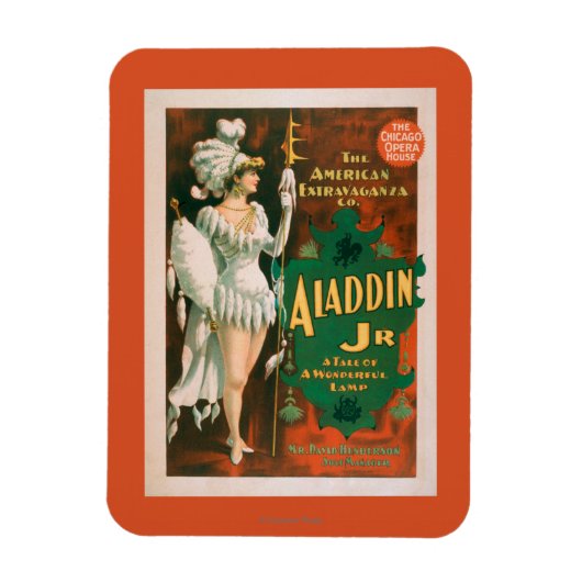 Aladdin Jr. Tale of a Wonderful Lamp Theater 2 Magneet (Verticaal)