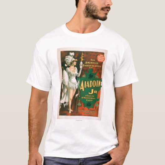 Aladdin Jr. Tale of a Wonderful Lamp Theater 2 T-shirt (Voorkant)
