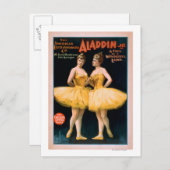Aladdin Jr. Tale of a Wonderful Lamp Theater Briefkaart (Voorkant / Achterkant)