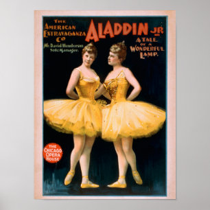 Aladdin Jr. Tale of a Wonderful Lamp Theater Poster
