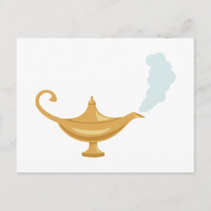 Aladdin's lamp briefkaart